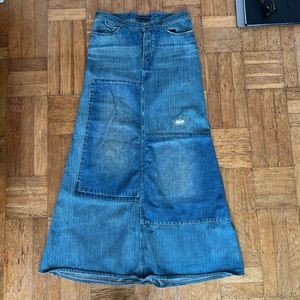 Insane vintage Ralph Lauren denim maxi skirt